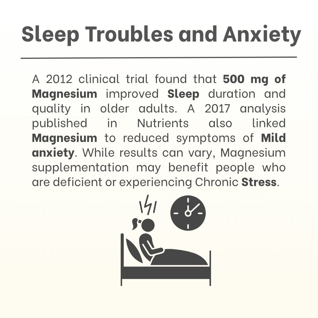 Zoomer Health Magnesium Glycinate for Better Sleep, Stress Relief & Muscle Support