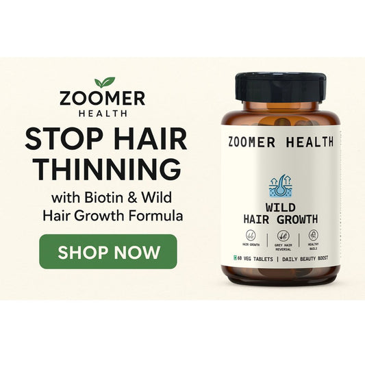 How to Stop Hair Thinning Naturally with Biotin & Wild Hair Growth Formula.